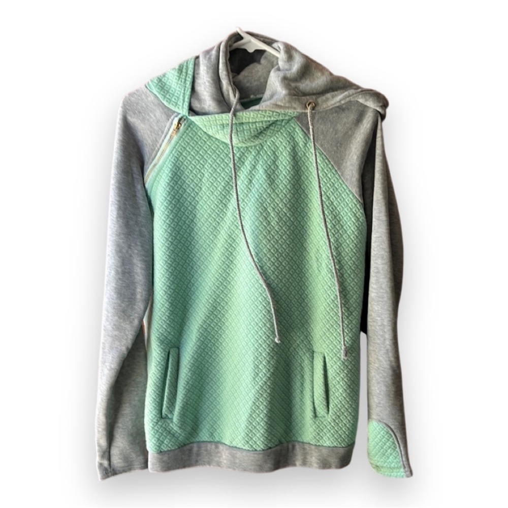 Cowl neck hoodie
